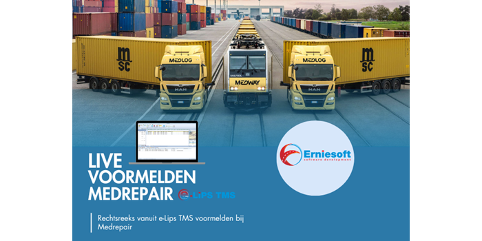 Voormelden bij Medrepair vanuit e-Lips TMS!