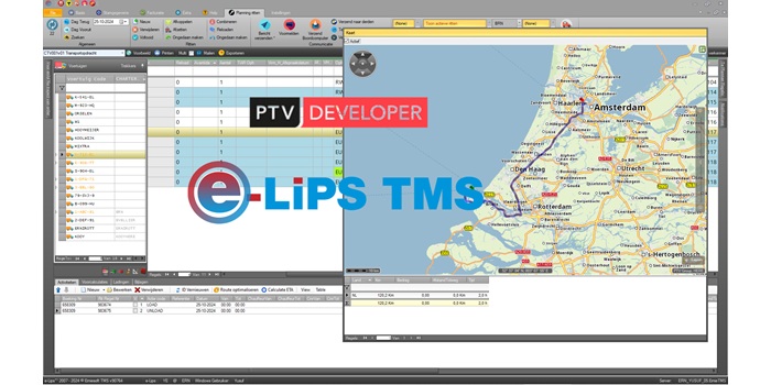 e-Lips TMS stapt over op PTV Developer: nauwkeurige ritdata en CO2-inzicht voor de toekomst
