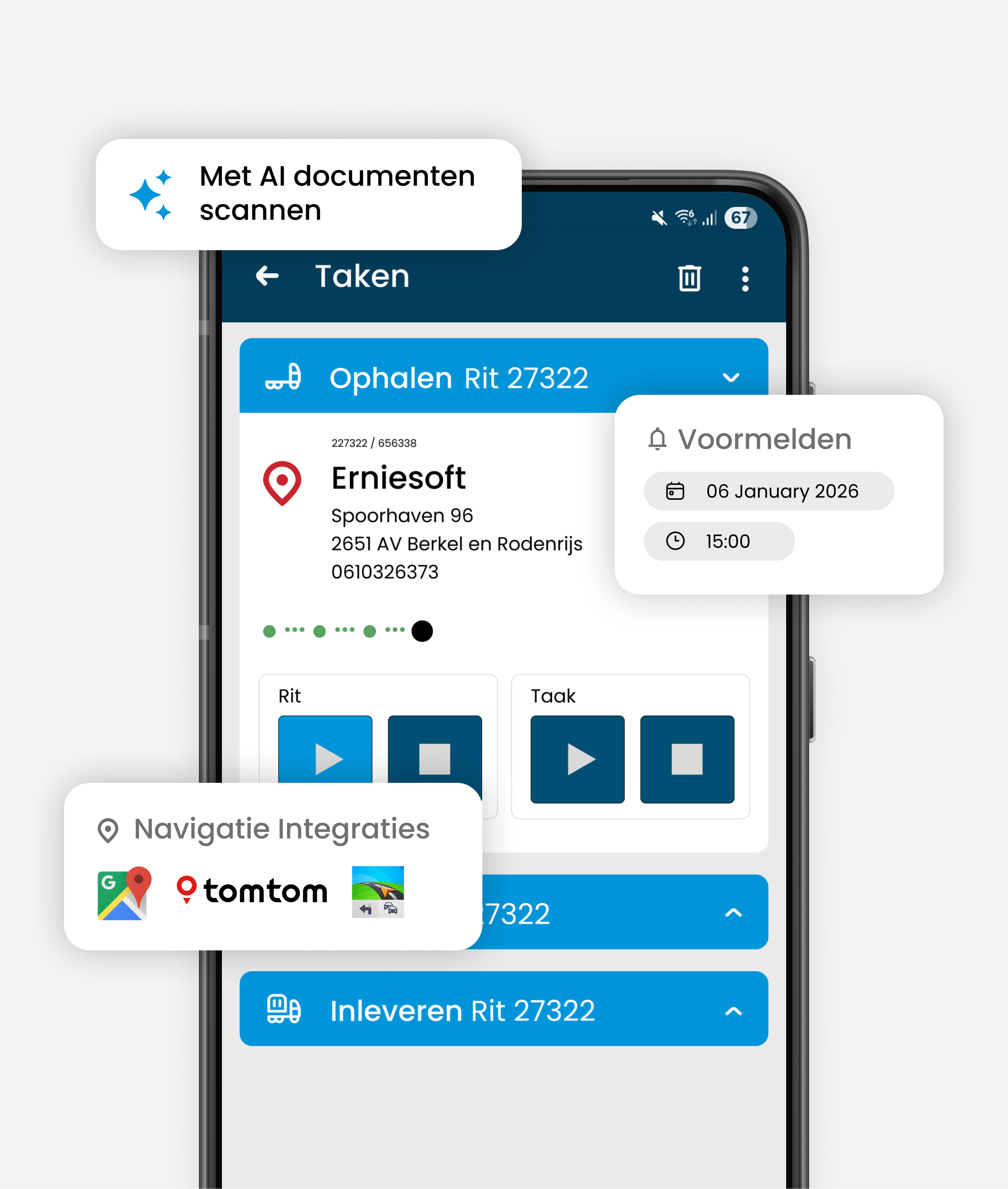 Erniesoft Boordcomputer app